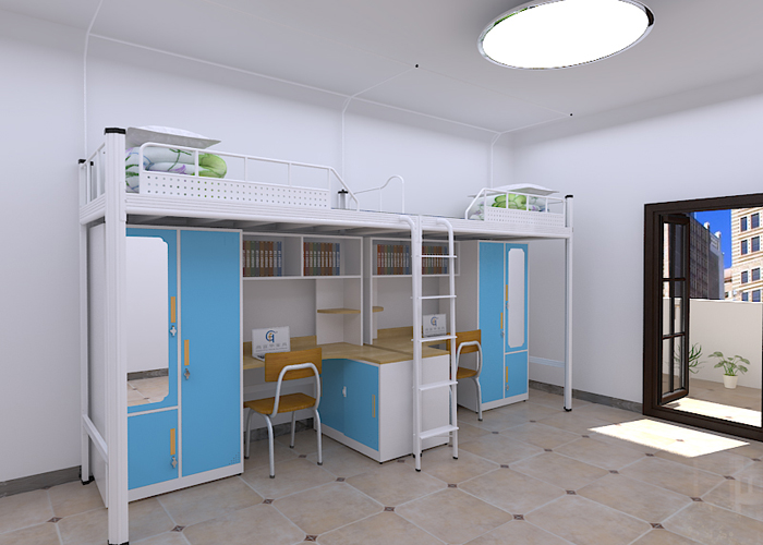 鋼制公寓床廠家：新款卡式公寓床，老師傅親自試睡舒適安全