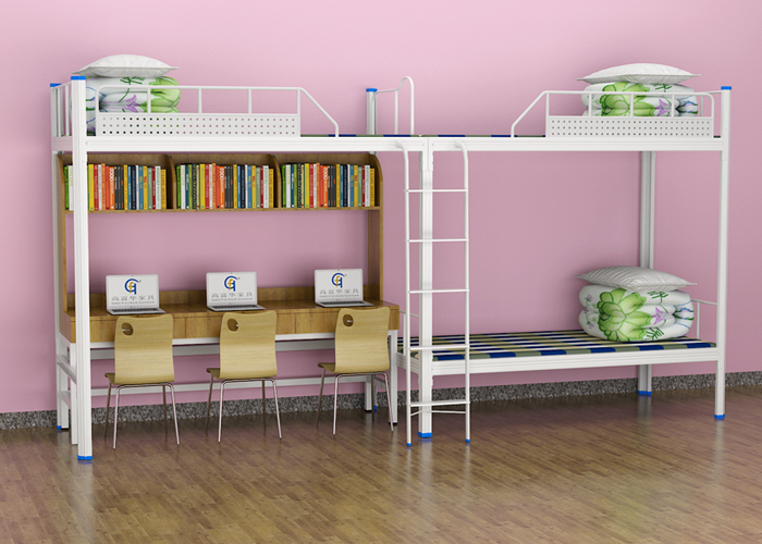 為什么雙層鐵架公寓床喜愛(ài)度那么高呢？原因：棋高一著【多功能】