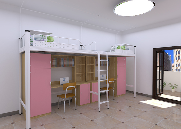 宿舍公寓床，雙層鐵床，單層鐵床的適用范圍